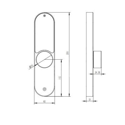 窄边门推拉锁花园指纹锁公寓肯德基门断桥铝门平移门移门指纹密码