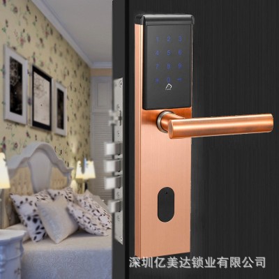 不锈钢防盗门指纹锁活体半导体断桥铝木门密码锁指纹解锁入户门图2