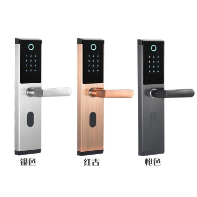 厂家批发防盗门指纹锁智能锁智能门锁家用密码锁一件代发指纹解锁图5