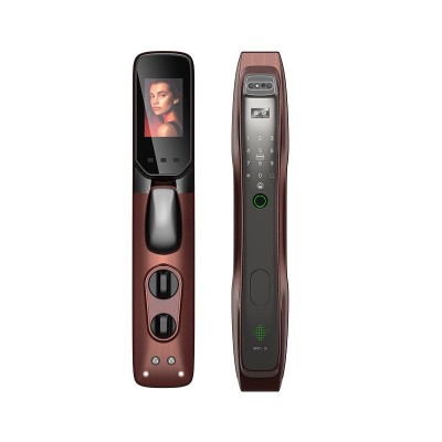 3D人脸识别全自动家用防盗门智能指纹锁密码锁猫眼可视电子锁批发图4