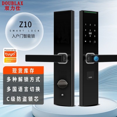 双力仕防盗门指纹锁半自动涂鸦远程开锁密码锁电子门锁智能安防图2