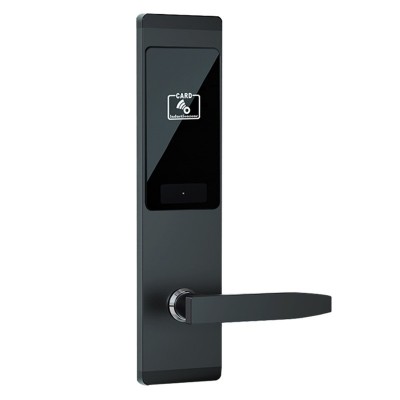 酒店刷卡锁智能酒店门锁感应锁宾馆公寓锁木门电子锁不锈钢磁卡锁图5