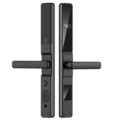 防水断桥铝智能门锁防盗门锁窄边门刷卡锁铝合金感应锁酒店刷卡锁图5