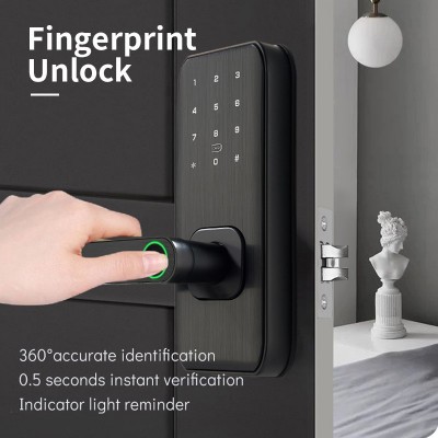 博克BECK指纹锁半面锁涂鸦通通远程自动锁室内密码跨境欧美智能锁图4