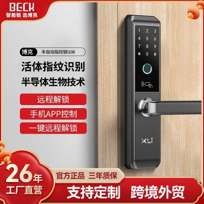 BECK博克防盗门指纹锁酒店宾馆涂鸦智能密码锁民宿wifi指纹锁I1W图2