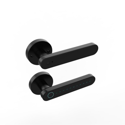 博克把手锁木门指纹锁室内门密码锁电子智能门锁房间卧室门锁跨境图4