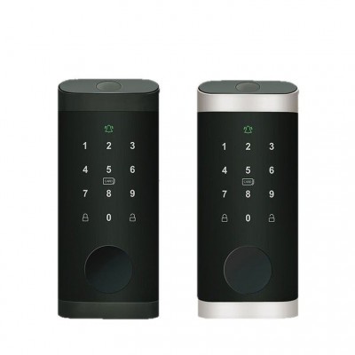 博克美版呆锁指纹锁密码磁卡涂鸦通通远程管理单舌智能锁欧美跨境图5