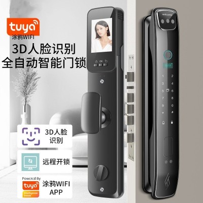 外贸人脸识别指纹锁家用防盗门可视密码锁电子锁智能门锁厂家智能图3