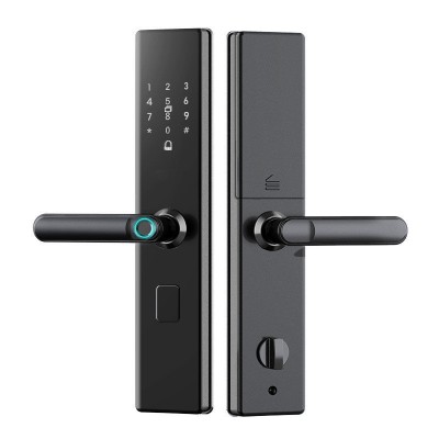 指纹锁一握开家用智能锁防盗门木门智能门锁电子密码锁公寓大门锁图4