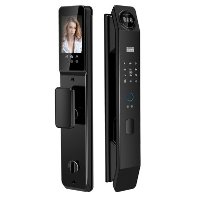 全自动3D人脸识别指纹密码锁家用电子智能门锁防盗大门锁厂家批发图5