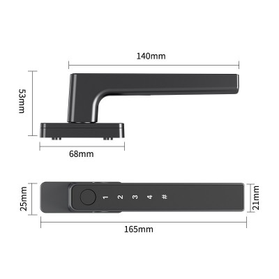 智能指纹窗户锁防盗窗锁扣铝合金塑钢门儿童安全防护断桥铝门窗锁图4