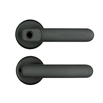 指纹锁轻奢高档单锁舌办公室门锁小锁体家用木门球形锁替换智能锁图5