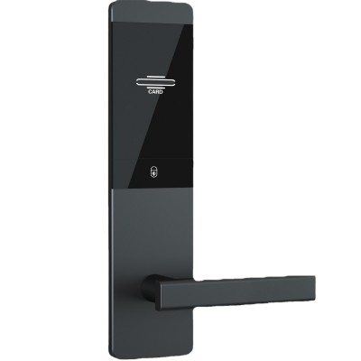 酒店密码门锁工厂批发智能电子感应锁IC卡木门磁卡锁图5