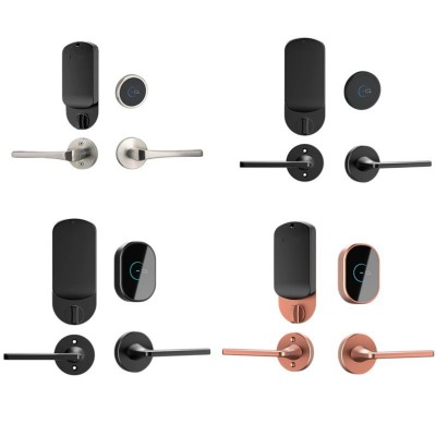 酒店分体刷卡锁感应锁高端门禁锁不锈钢IC卡磁卡锁宾馆分体酒店锁图2