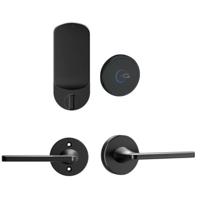 酒店分体刷卡锁感应锁高端门禁锁不锈钢IC卡磁卡锁宾馆分体酒店锁图4