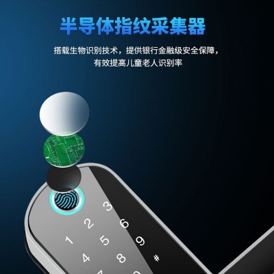 跨境专供涂鸦Tuya指纹锁球形WIFI半导体APP锁家用智能电子通通锁图3