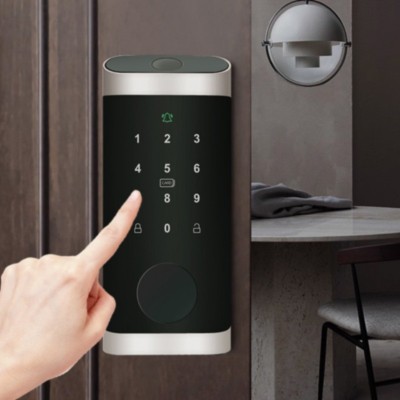 美标智能呆锁涂鸦通通指纹锁家用公寓远程APP智能密码锁厂家批发图5