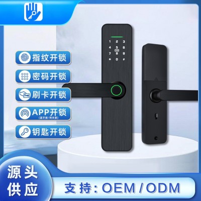 定制X6通通密码锁室内指纹锁木门办公智能锁 公寓锁 锌合金材质图2