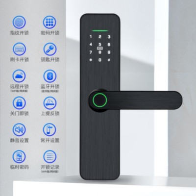 定制X6通通密码锁室内指纹锁木门办公智能锁 公寓锁 锌合金材质图4