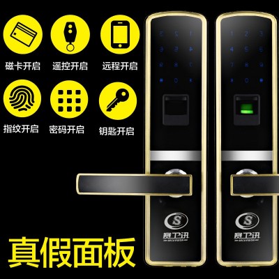 对开指纹锁 双开门防盗门指纹锁 家用智能家居锁大门电子锁密码锁图2