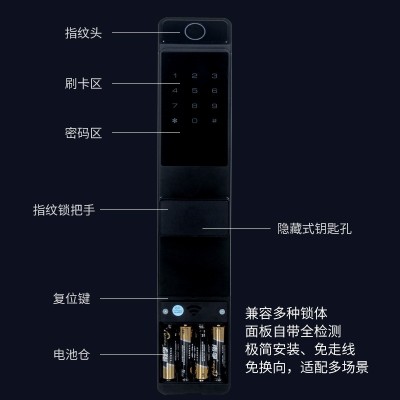 通通公寓远程管理密码锁智能指纹门锁指纹锁防盗门包邮厂家直销图4