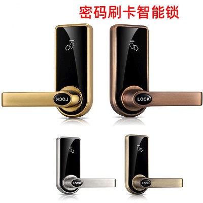 欧美款触摸屏电子密码锁智能刷卡锁锌合金材质ID卡替换球形锁图4