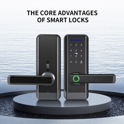 亚马逊跨境TTlock指纹锁通通锁智能电子密码门锁WIFI手机远程刷卡图2