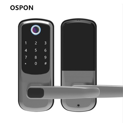 跨境卧室指纹锁通通锁IC卡锁涂鸦WiFi公寓出租密码锁手机远程控制图4