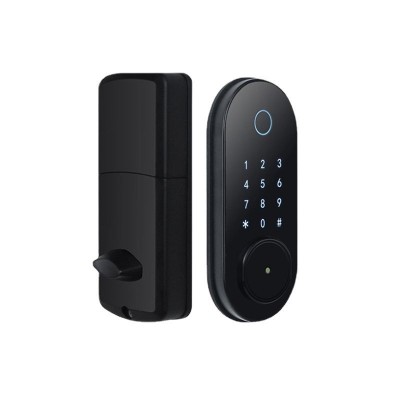 智能指纹锁批发家用密码锁跨境专供全自动室内木门磁卡锁电子锁图5