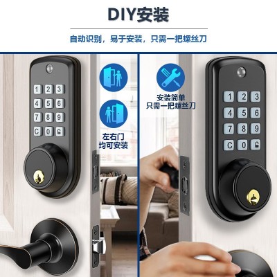密码锁亚马逊电子锁房间左右门通用锁源头厂家智能锁智能密码锁图3
