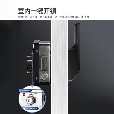 户外防水防盗门指纹锁老式铁门不锈钢门密码锁庭院门改牛头智能锁图5