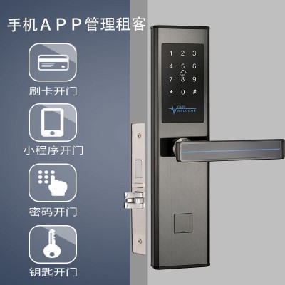 酒店门锁手机app密码锁民宿公寓日租房蓝牙ic刷锁ic卡智能锁图4