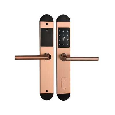 门锁断桥铝推拉门ic刷卡锁铝合金窄边框宾馆密码锁锁感应锁电子锁图5