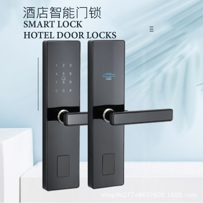 酒店门锁磁卡感应锁木门客房民宿出租智能IC卡锁密码锁宾馆刷卡锁图4