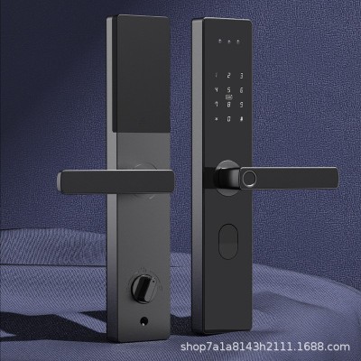 通通锁人脸识别智能锁民宿酒店密码公寓锁多国语言涂鸦WIFI指纹锁图3