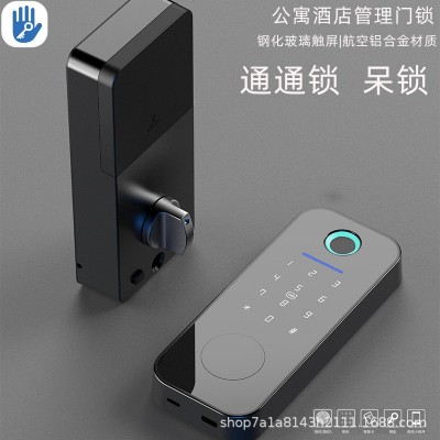 通通锁呆锁跨境海外美标二级智能锁涂鸦WiF多国语言i嵌入式指纹锁图3