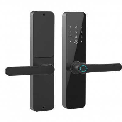 通通锁公寓酒店民宿智能锁指纹锁密码涂鸦WIFI多国语言系统木门锁图5