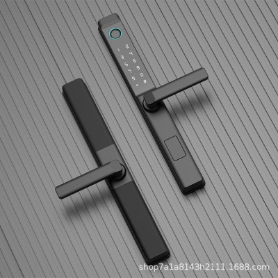 断桥铝智能锁指纹锁庭院锁别墅防水通通锁涂鸦WiF多国语言i密码锁图3