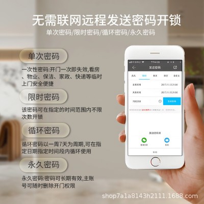 通通锁科技侠涂鸦智能锁酒店公寓民宿蓝牙指纹锁密码锁远程刷卡锁图5