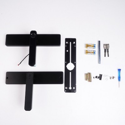 跨境批发家用室内卧室木门指纹锁 免改孔安装简便 办公室电子门锁图4