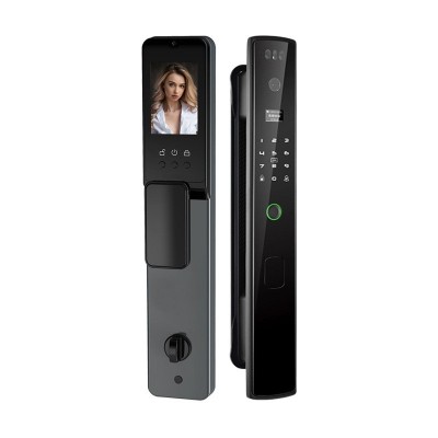 防盗门密码锁3D人脸识别指纹锁全自动可视猫眼智能锁通用型电子锁图5