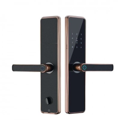 一握即开指纹锁家用防盗智能密码锁刷卡锁中英文涂鸦APP远程开锁图5