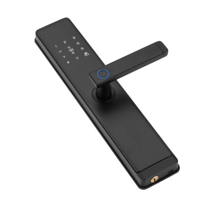 跨境涂鸦WiFi蓝牙通通APP远程操控智能锁一握即开指纹大门锁图4