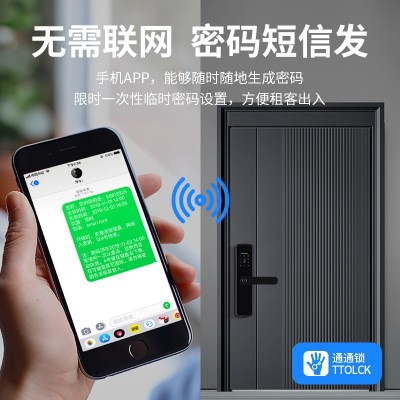 智能锁木门指纹锁涂鸦通通app办公室公寓密码房间卧室刷卡指纹锁图3