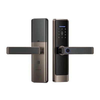 办公木门公寓民宿酒店卧室指纹锁密码刷卡蓝牙通通涂鸦WiFi智能锁