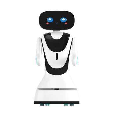 智能小鱼迎宾服务机器人自主导航回充宣传展厅讲解展示智能展示图2