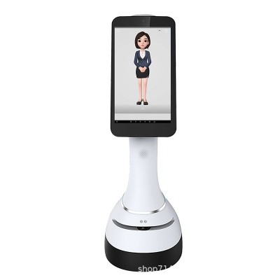 精灵AI机器人讲解接待单位展厅学校图书馆语音问答机服务机器人图1