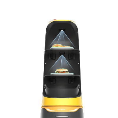 普渡葫芦送餐机器人适用餐厅咖啡店带广告投屏营销商用送餐机器人图4