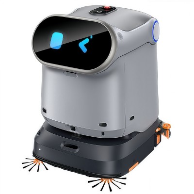 擎朗C40智能清洁机器人工业工厂全自动乘梯洗扫拖商用清洁机器人图4