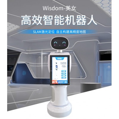 双屏智能迎宾机器人服务机器人 博物馆展览会接待讲解机器人加工图5